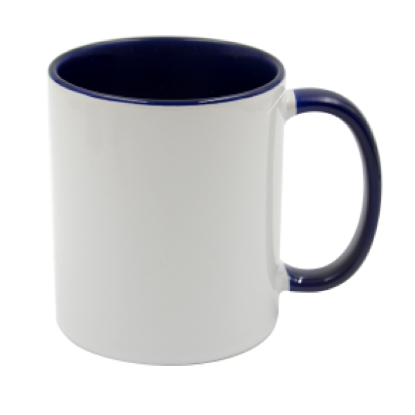 Keramiktasse 'Two Tones' für Sublimation Rim & Handle